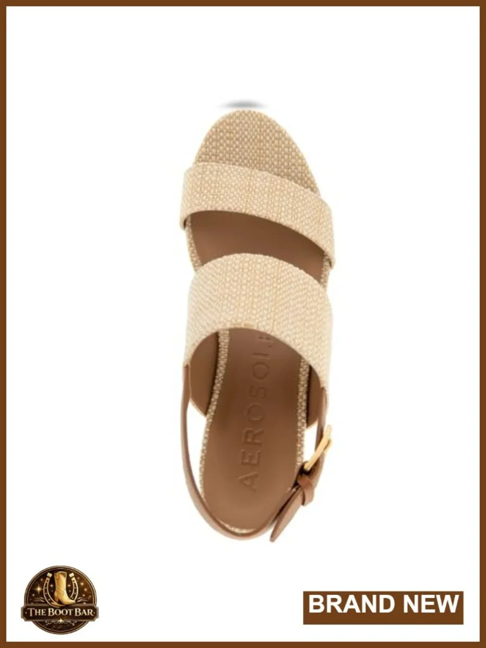 Aerosoles Camilia Platform Sandals Womens Heeled Sandal Raffia Ortholite Comfort